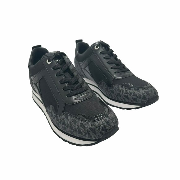 ⭐MICHAEL KORS Wilma Trainer Sz 10 Women shoes Casual Sneakers Black 49S1WIFS1D⭐ - Picture 3 of 10